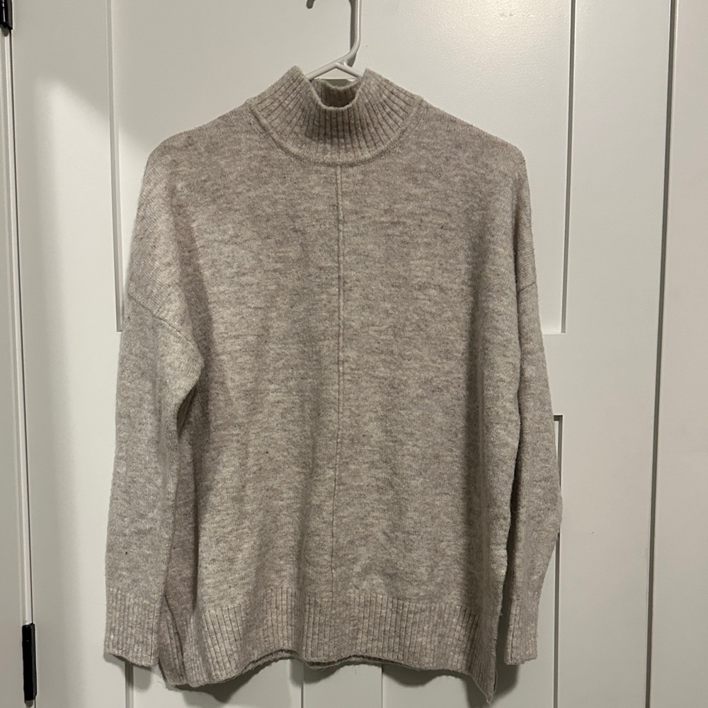 Jessica Simpson Cream/Khaki Turtleneck Sweater